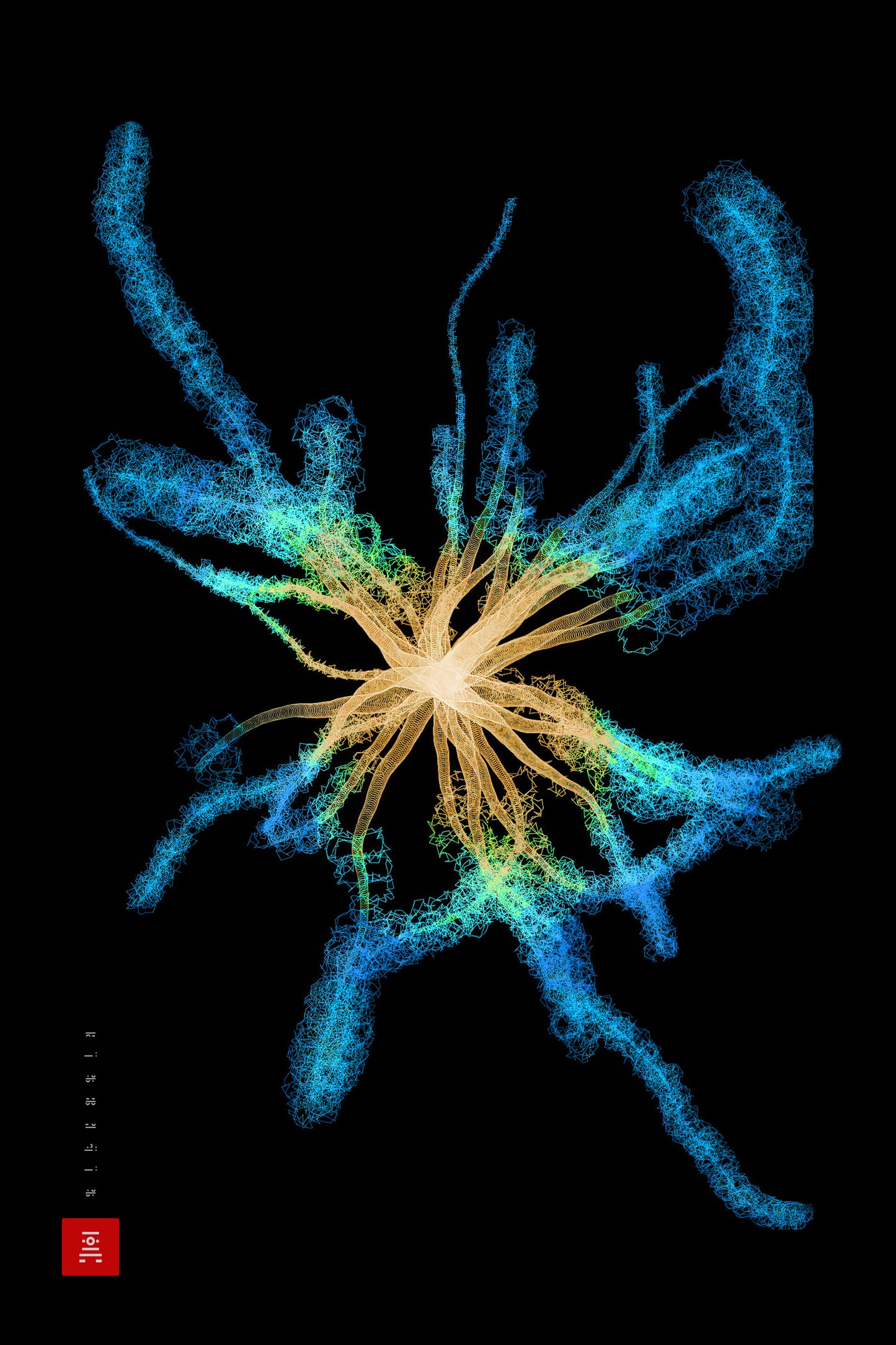 Night Creature 3, Vertical Metal Print